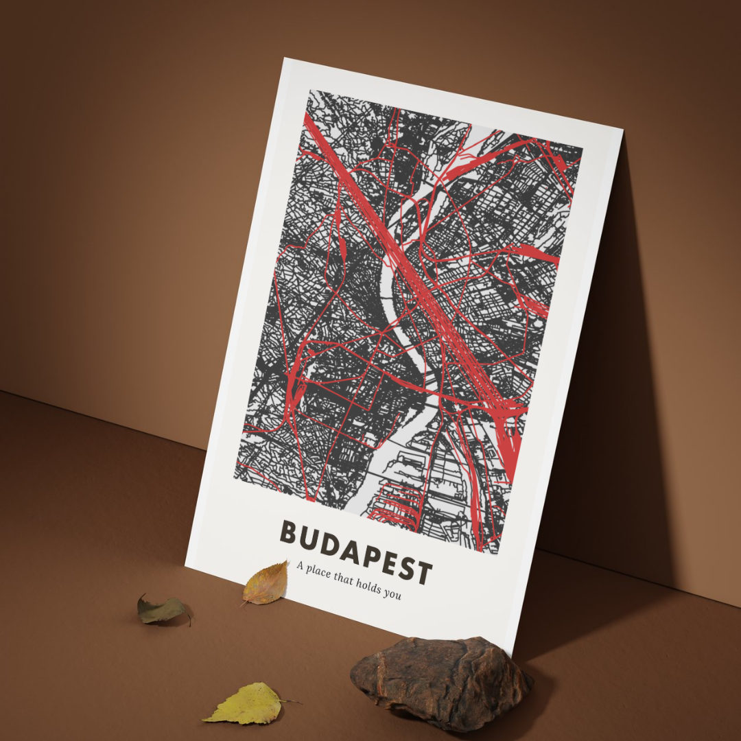 Budapest City Map - Printed