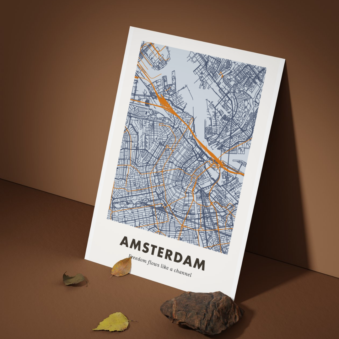Amsterdam City Map - Digital