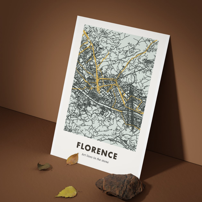 Florence City Map - Printed