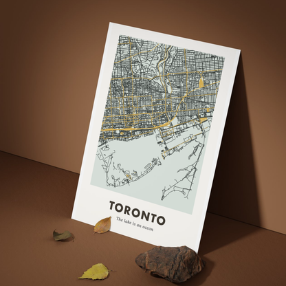 Toronto City Map - Printed