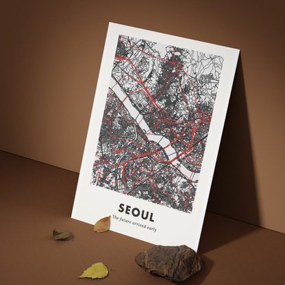 Seoul City Map - Printed