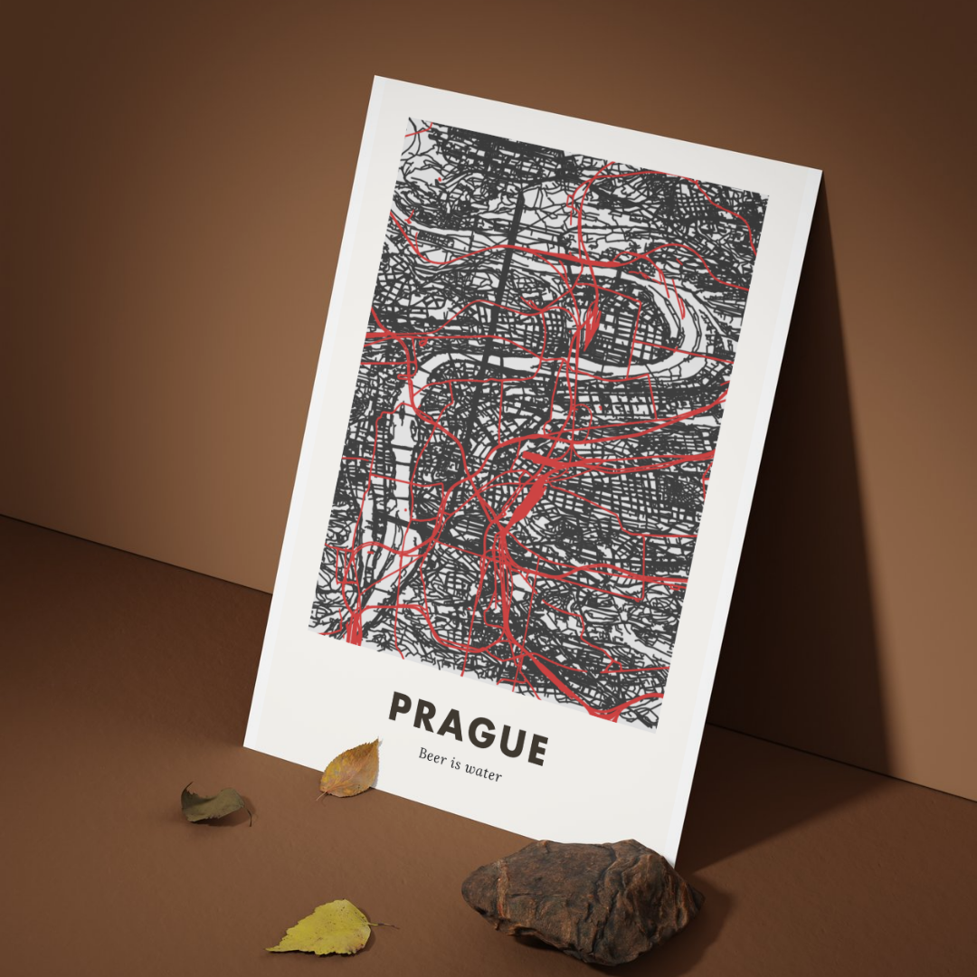 Prague City Map - Printed