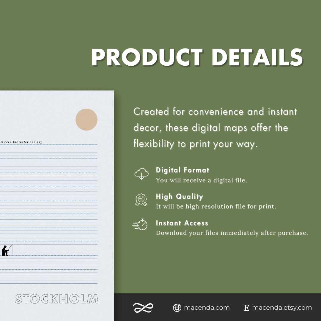 Stockholm Calm Poster - Digital
