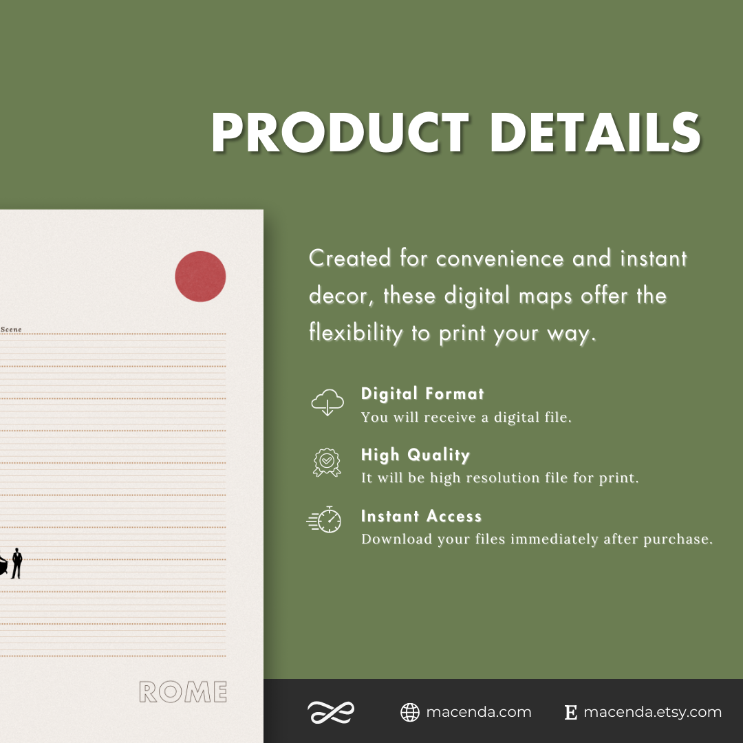 Rome Cinema Poster - Digital