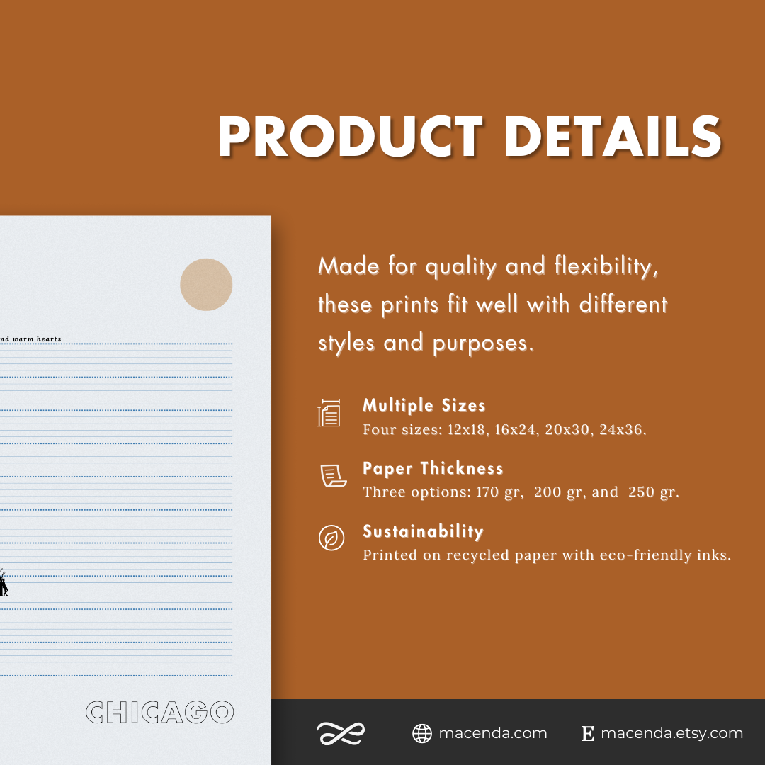 Chicago Wind Poster - Printed