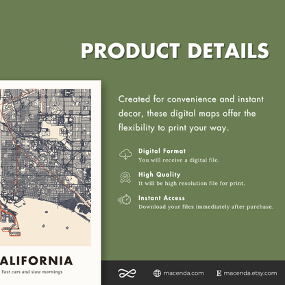 California City Map - Digital