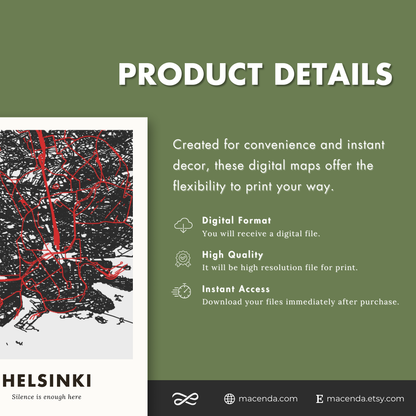 Helsinki City Map - Digital